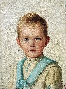 unknow artist Portrait des jungen William Charles Knoop oil painting on canvas